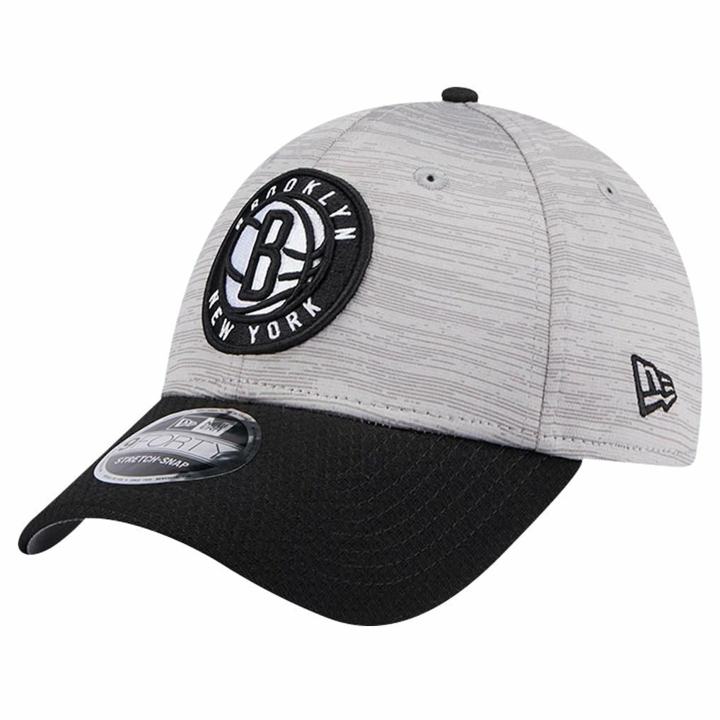 Brooklyn Nets Active Digi-Tech Two-Tone 9FORTY Adjustable Hat - Heather Gray/Black shop