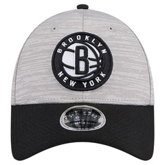 Brooklyn Nets Active Digi-Tech Two-Tone 9FORTY Adjustable Hat - Heather Gray/Black shop