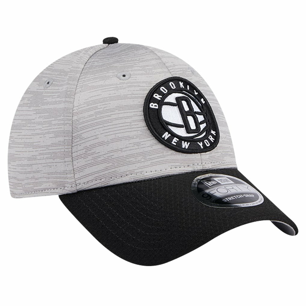 Brooklyn Nets Active Digi-Tech Two-Tone 9FORTY Adjustable Hat - Heather Gray/Black shop