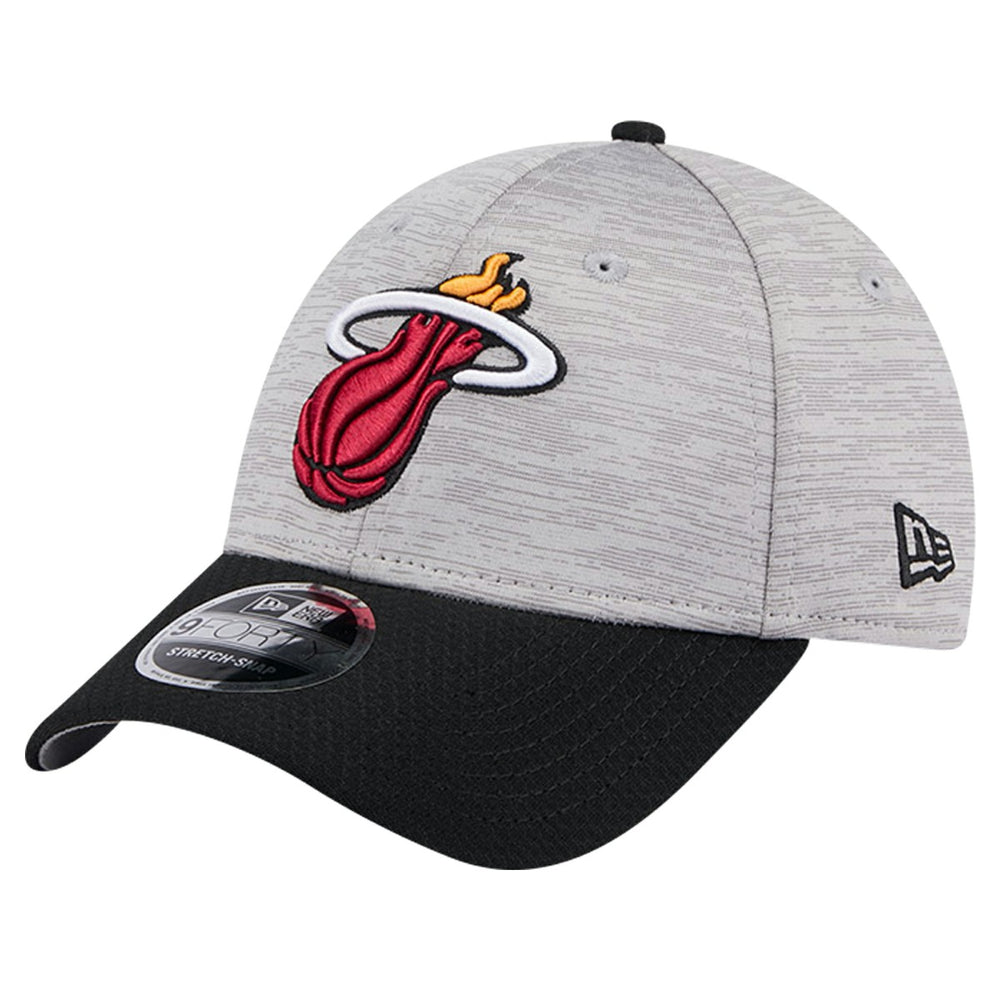 Miami Heat Active Digi-Tech Two-Tone 9FORTY Adjustable Hat - Heather Gray/Black for sale