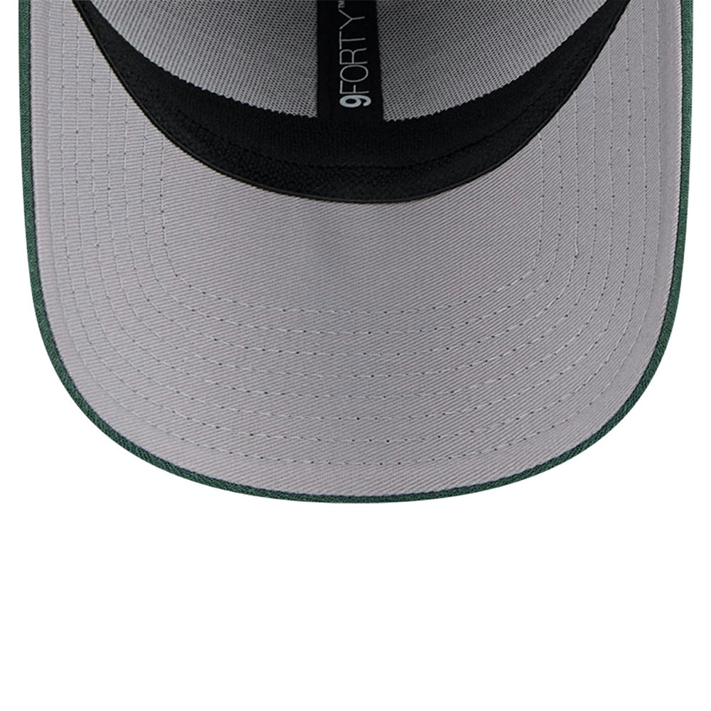 Milwaukee Bucks Active Digi-Tech Two-Tone 9FORTY Adjustable Hat - Heather Gray/Hunter Green cheap