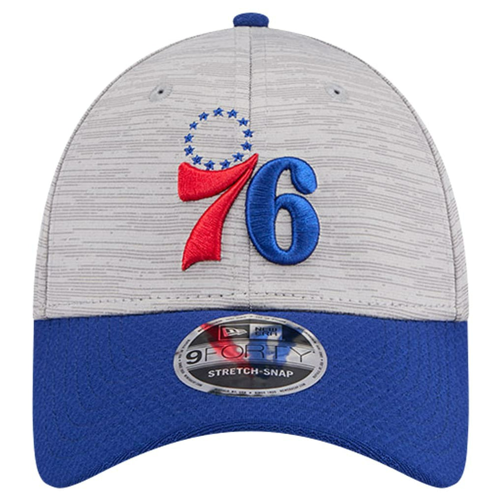 Philadelphia 76ers Active Digi-Tech Two-Tone 9FORTY Adjustable Hat - Heather Gray/Royal discount