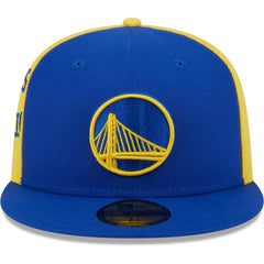 Golden State Warriors Gameday Wordmark 59FIFTY Fitted Hat sale - Royal/Gold discount
