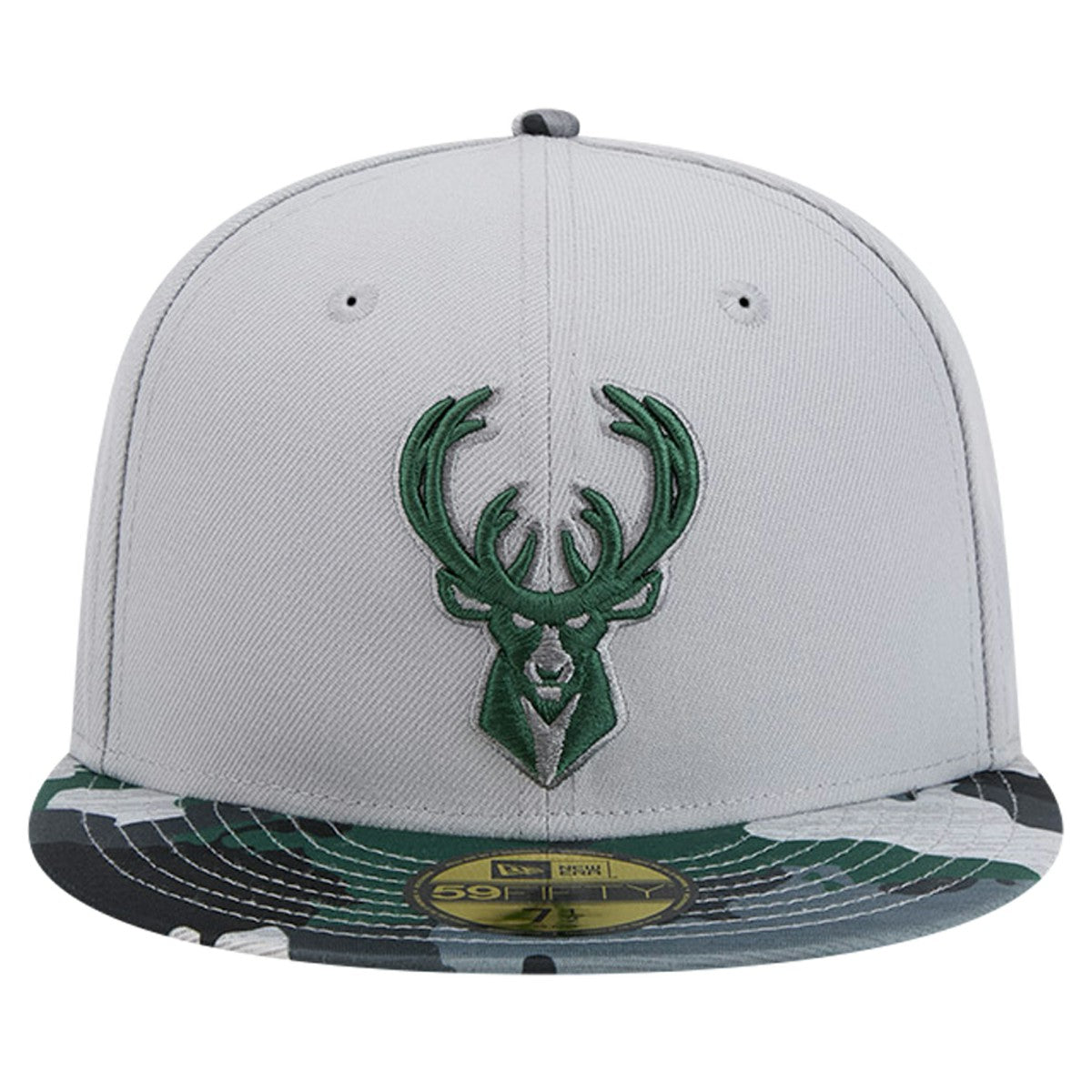Milwaukee Bucks Active Color Camo Visor 59FIFTY Fitted Hat - Gray outlet