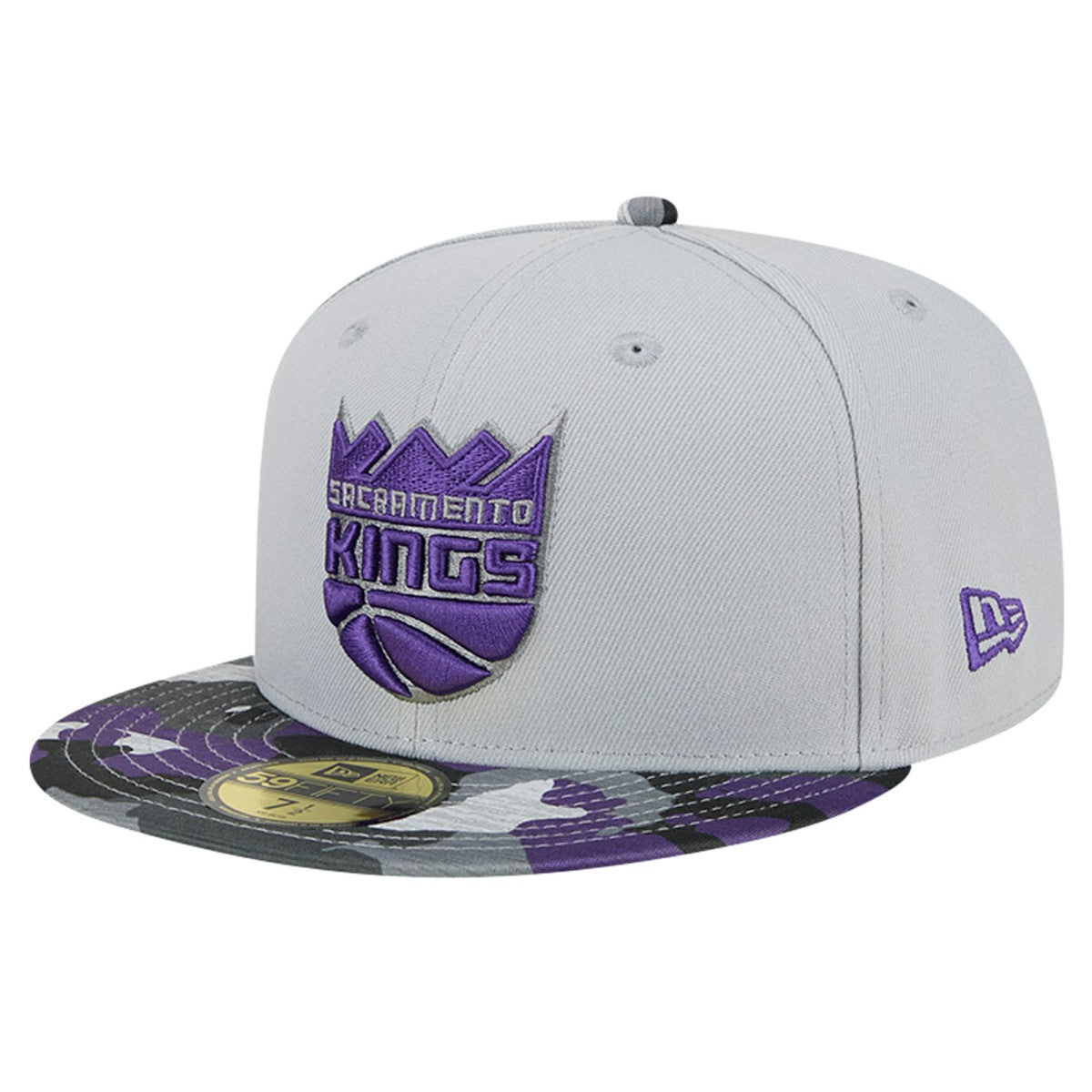Sacramento Kings Active Color Camo Visor 59FIFTY Fitted Hat - Gray sale