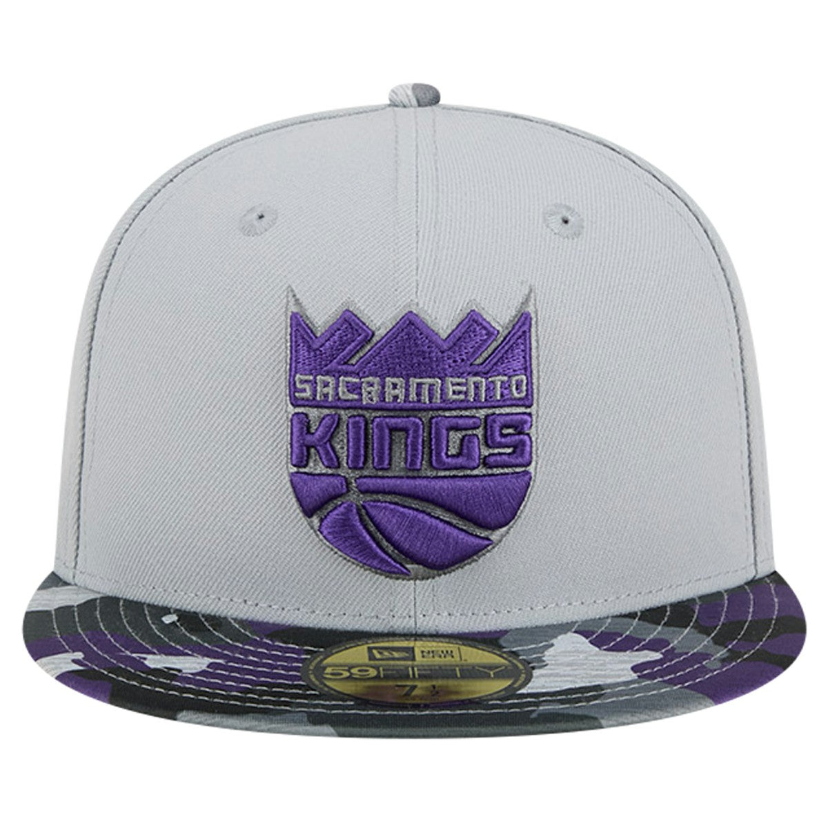 Sacramento Kings Active Color Camo Visor 59FIFTY Fitted Hat - Gray sale