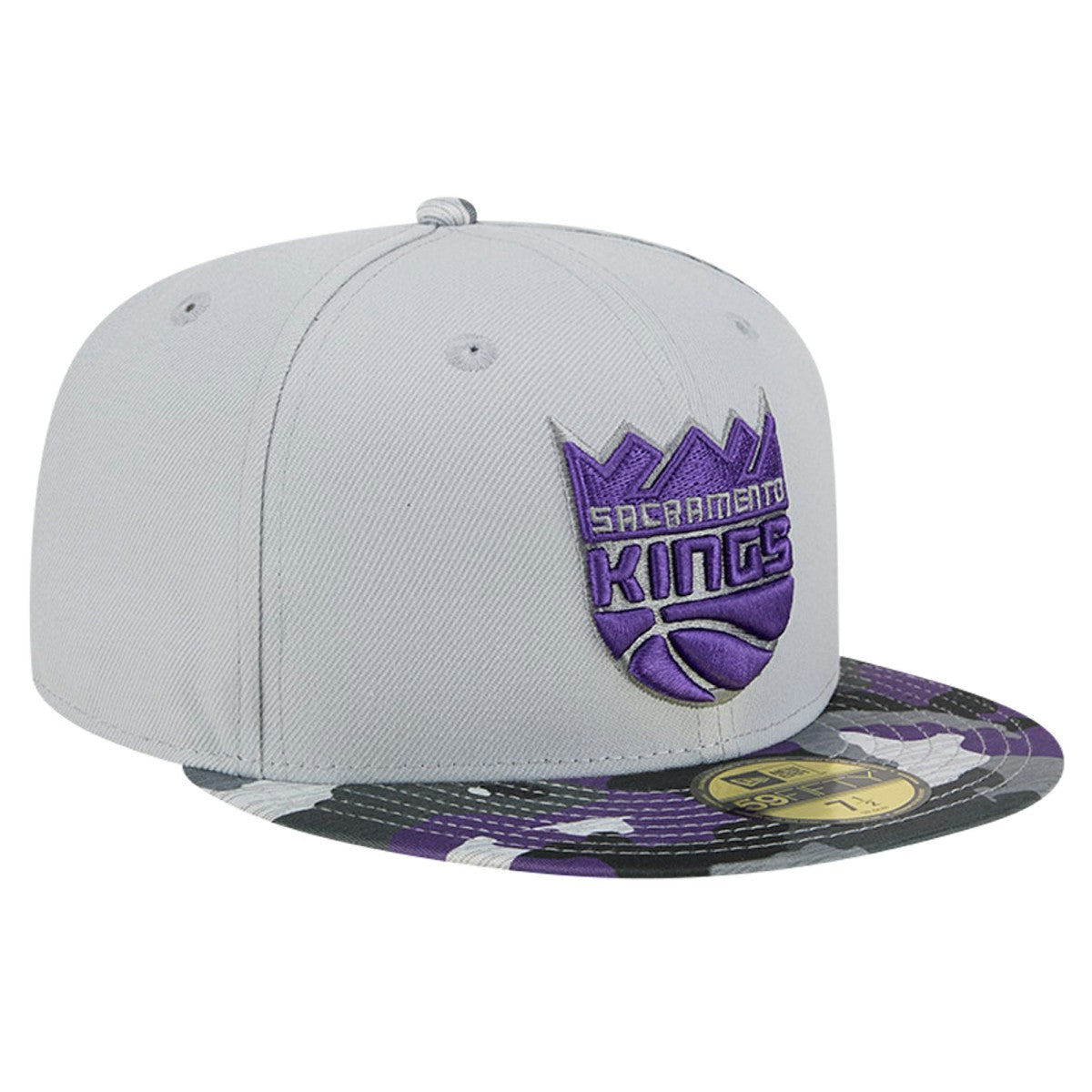 Sacramento Kings Active Color Camo Visor 59FIFTY Fitted Hat - Gray sale