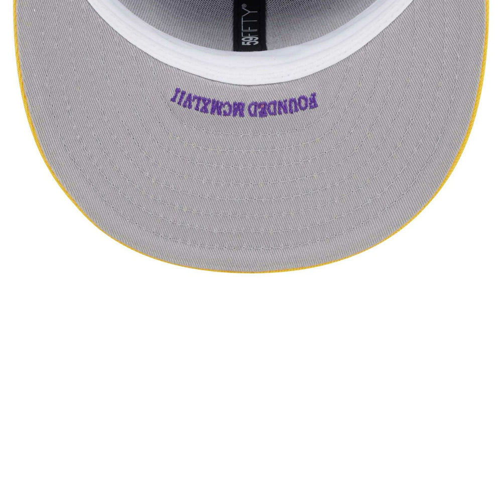 Los Angeles Lakers Gameday Gold Pop Stars 59FIFTY Fitted Hat - Purple/Gold cheap