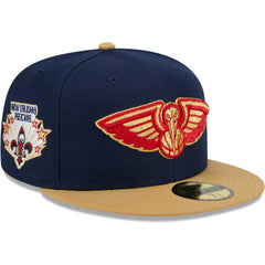 New Orleans Pelicans Gameday Gold Pop Stars 59FIFTY Fitted Hat - Navy/Gold on sale