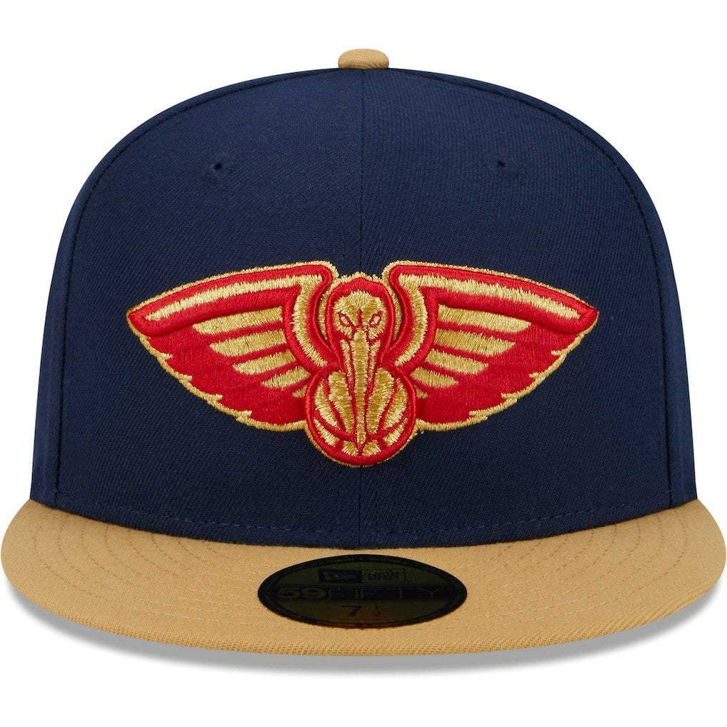New Orleans Pelicans Gameday Gold Pop Stars 59FIFTY Fitted Hat - Navy/Gold on sale