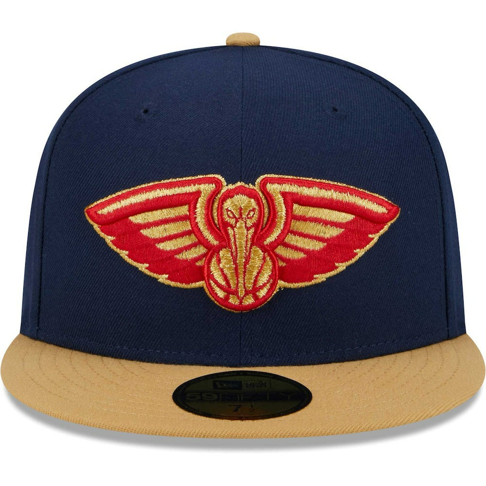New Orleans Pelicans Gameday Gold Pop Stars 59FIFTY Fitted Hat - Navy/Gold on sale