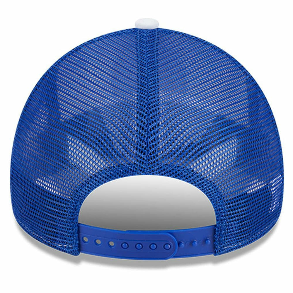 Golden State Warriors Court Sport Foam A-Frame 9FORTY Adjustable Trucker Hat sale - White/Royal online