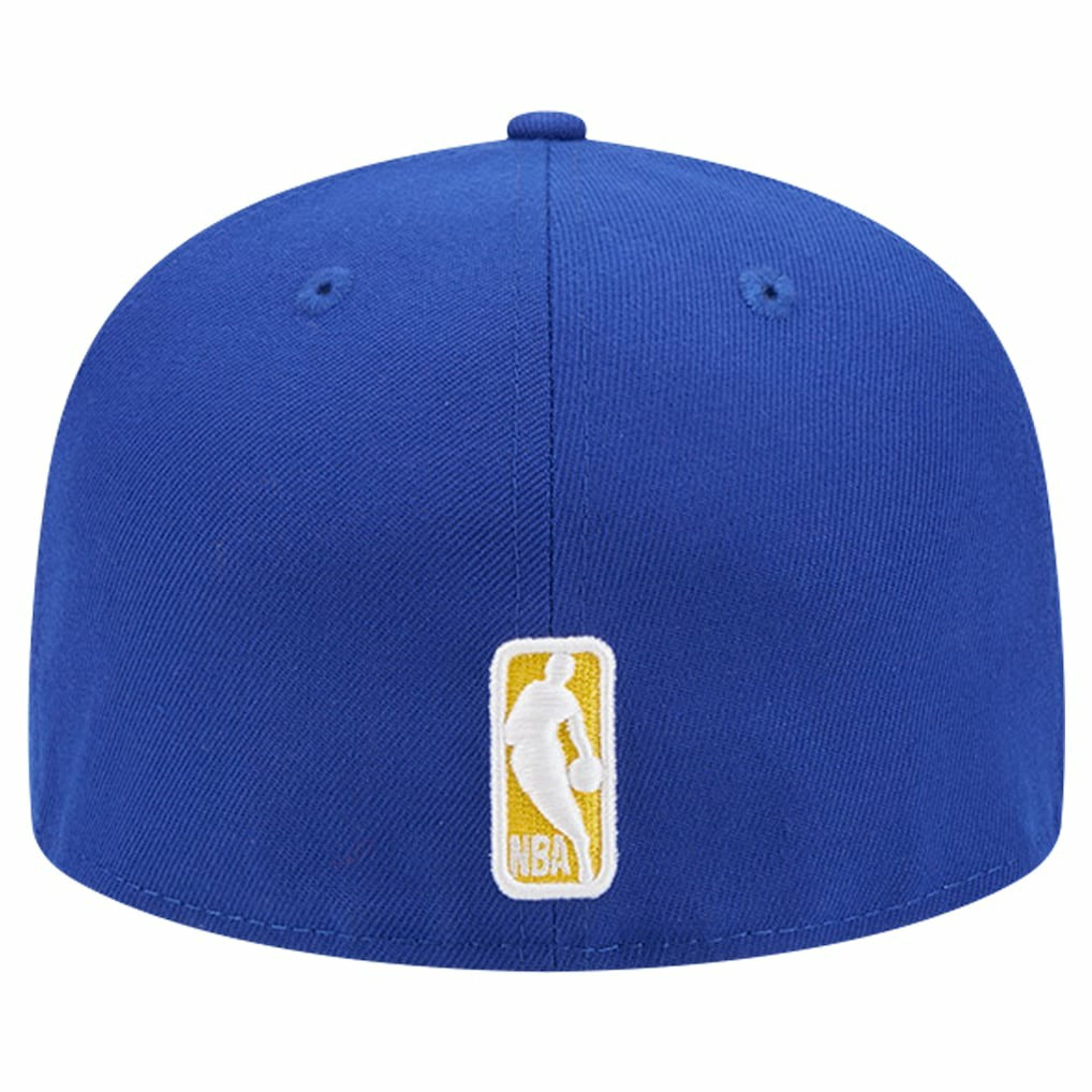 Golden State Warriors Court Sport Leather Applique 59FIFTY Fitted Hat sale - Royal for sale