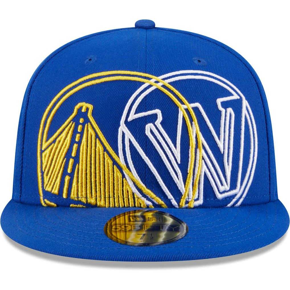 Golden State Warriors Game Day Hollow Logo Mashup 59FIFTY Fitted Hat sale - Royal on sale