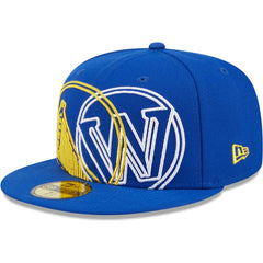 Golden State Warriors Game Day Hollow Logo Mashup 59FIFTY Fitted Hat sale - Royal on sale