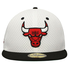 Chicago Bulls Throwback 2Tone 59FIFTY Fitted Hat - White/Black shop