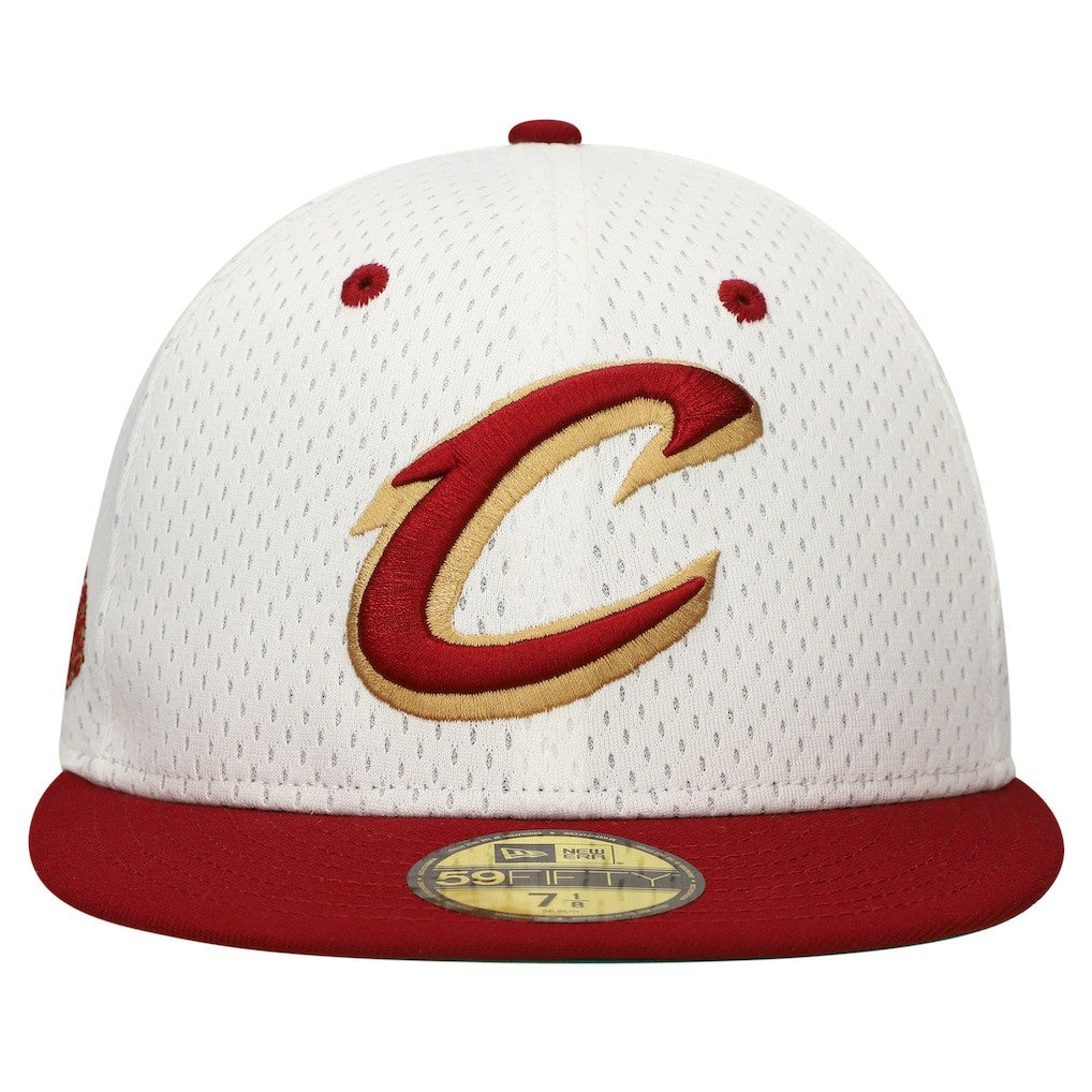 Cleveland Cavaliers Throwback 2Tone 59FIFTY Fitted Hat sale - White/Wine online