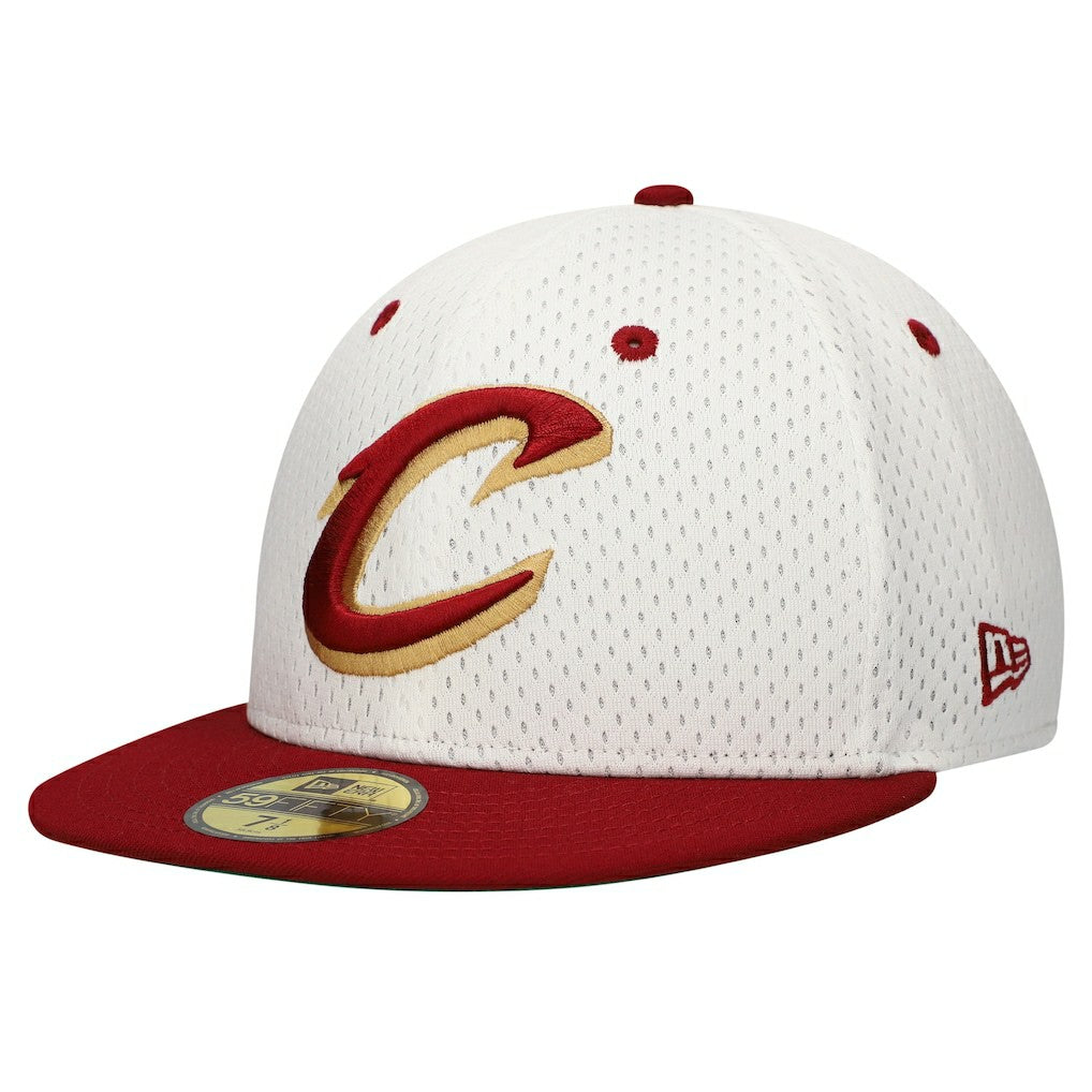 Cleveland Cavaliers Throwback 2Tone 59FIFTY Fitted Hat sale - White/Wine online