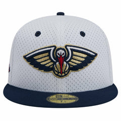 New Orleans Pelicans Throwback 2Tone 59FIFTY Fitted Hat - White/Navy sale