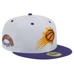 Phoenix Suns Throwback 2Tone 59FIFTY Fitted Hat - White/Purple for sale