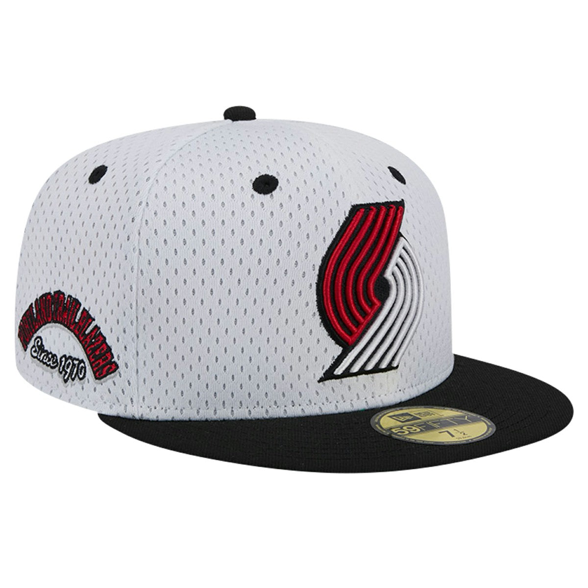 Portland Trail Blazers Throwback 2Tone 59FIFTY Fitted Hat - White/Black outlet