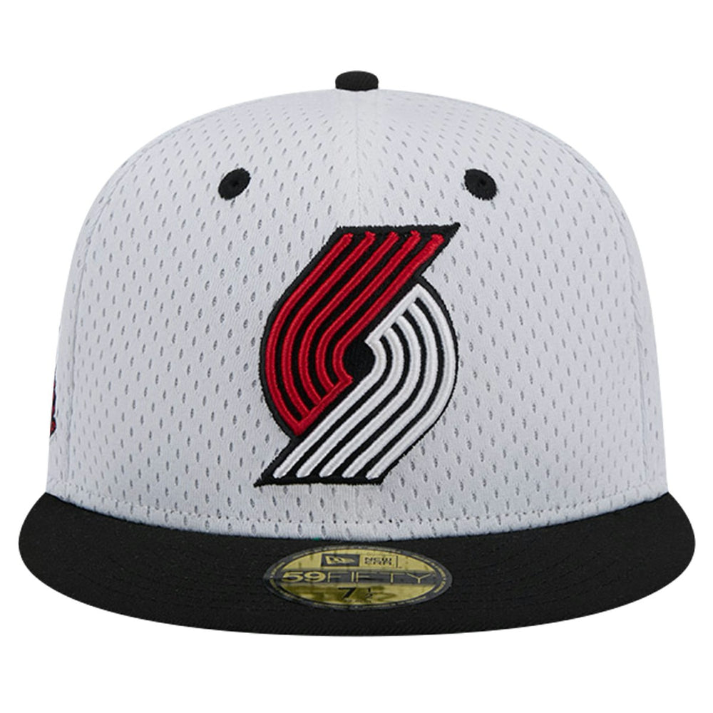 Portland Trail Blazers Throwback 2Tone 59FIFTY Fitted Hat - White/Black outlet