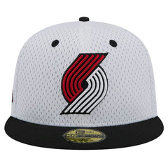 Portland Trail Blazers Throwback 2Tone 59FIFTY Fitted Hat - White/Black outlet