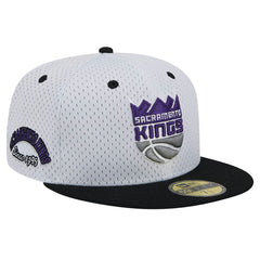 Sacramento Kings Throwback 2Tone 59FIFTY Fitted Hat - White/Black discount
