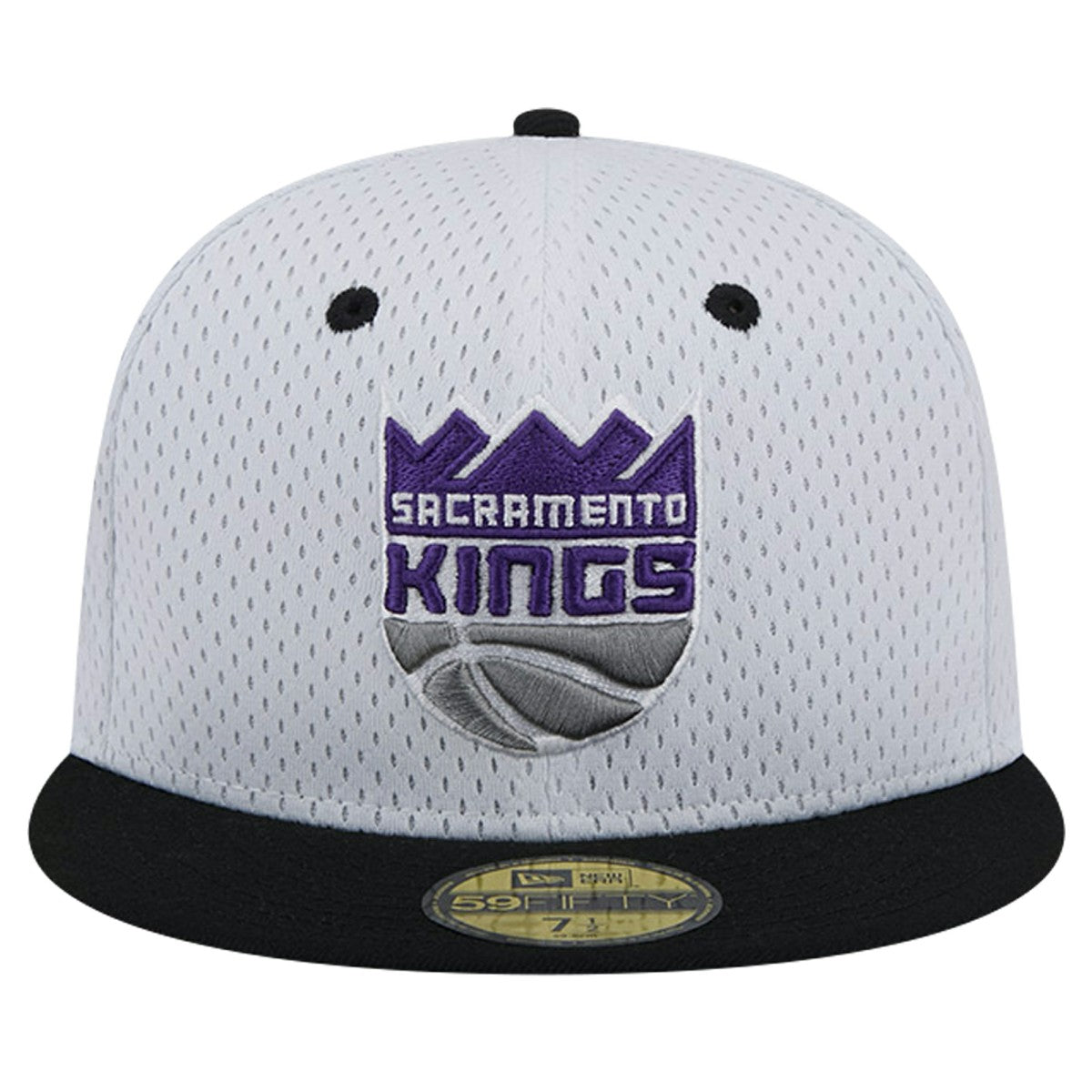 Sacramento Kings Throwback 2Tone 59FIFTY Fitted Hat - White/Black discount