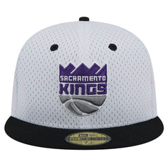 Sacramento Kings Throwback 2Tone 59FIFTY Fitted Hat - White/Black discount