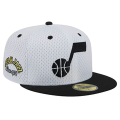 Utah Jazz Throwback 2Tone 59FIFTY Fitted Hat - White/Black online