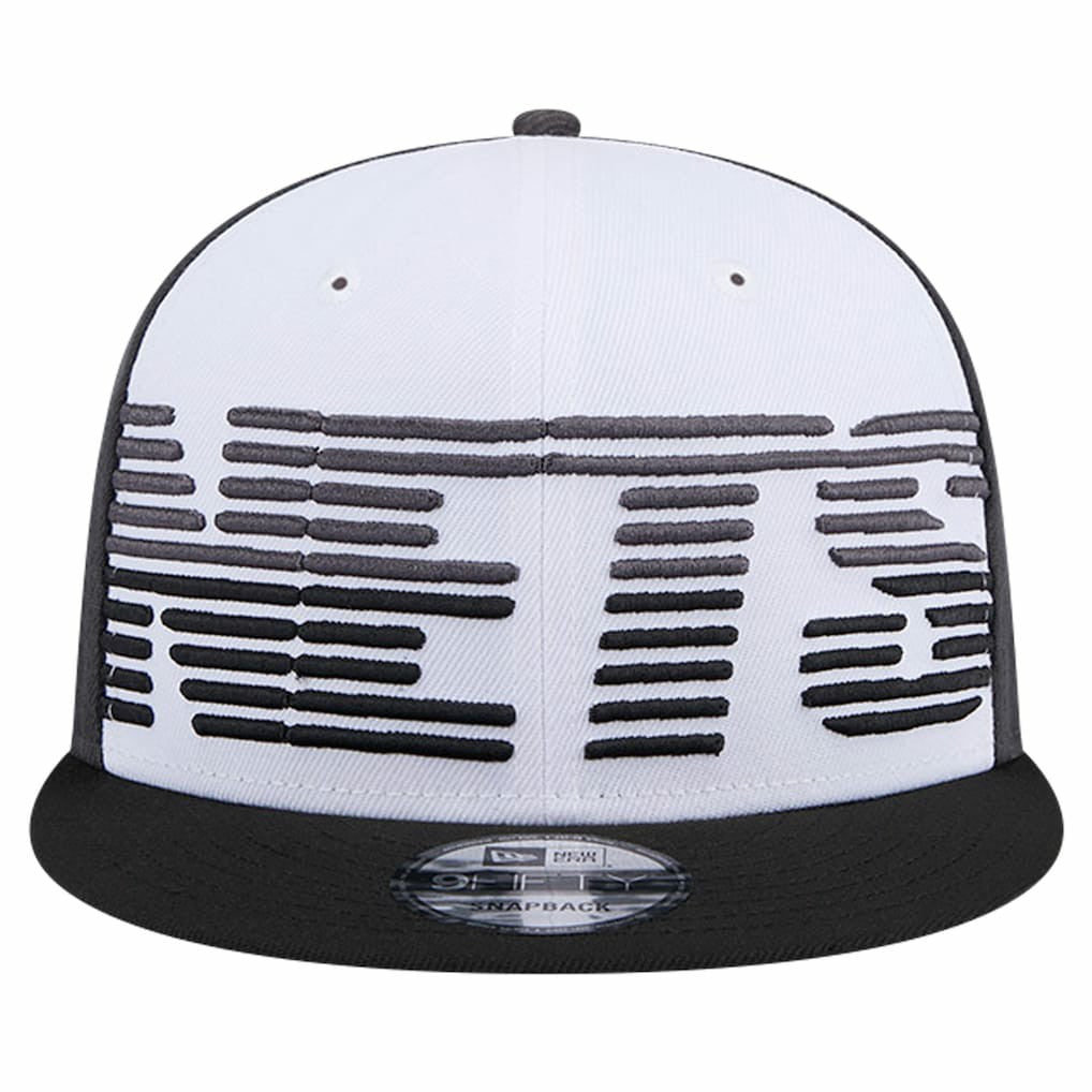 Brooklyn Nets Throwback Gradient Tech Font 9FIFTY Snapback Hat - White/Black discount