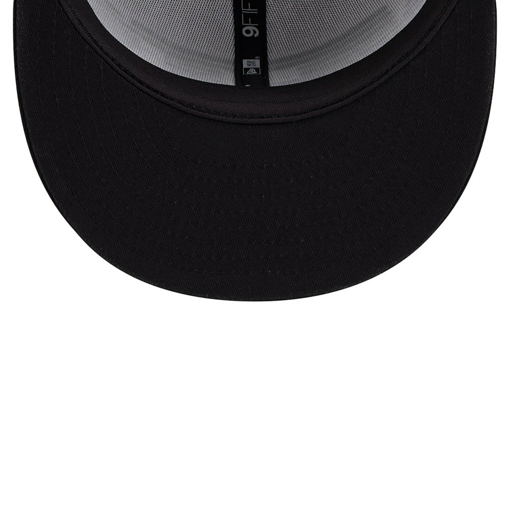 Brooklyn Nets Throwback Gradient Tech Font 9FIFTY Snapback Hat - White/Black discount