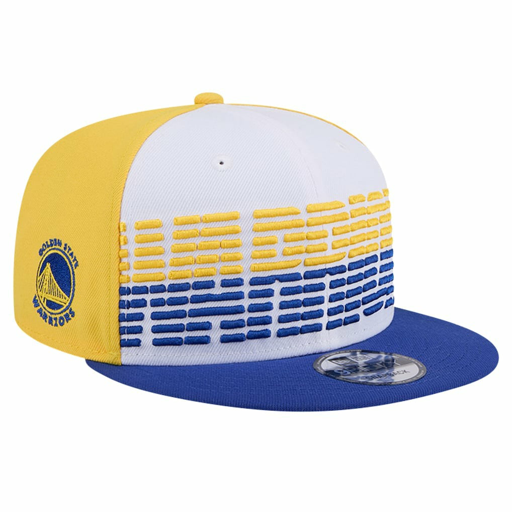 Golden State Warriors Throwback Gradient Tech Font 9FIFTY Snapback Hat sale - White/Royal shop