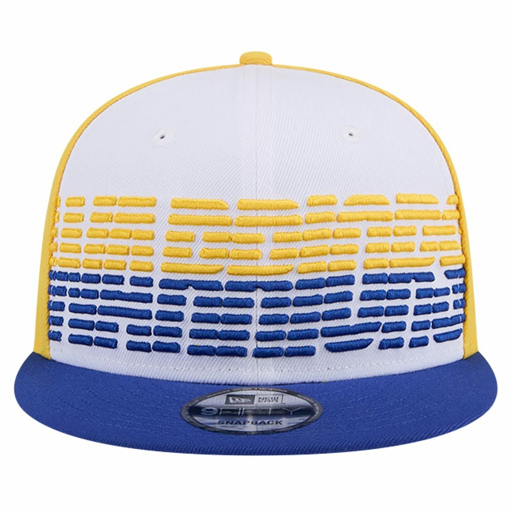 Golden State Warriors Throwback Gradient Tech Font 9FIFTY Snapback Hat sale - White/Royal shop