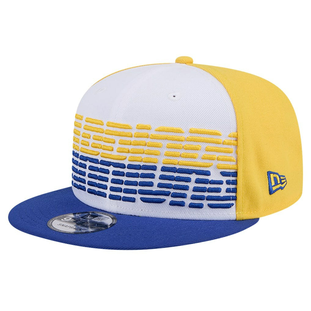 Golden State Warriors Throwback Gradient Tech Font 9FIFTY Snapback Hat sale - White/Royal shop