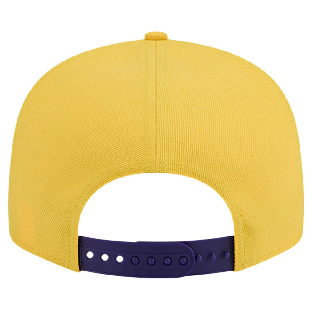 Los Angeles Lakers Throwback Gradient Tech Font 9FIFTY Snapback Hat - White/Purple outlet