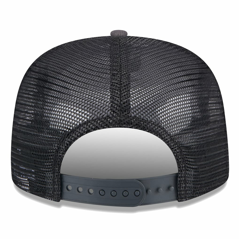 Brooklyn Nets Throwback Team Arch Golfer Snapback Hat - Black/Charcoal shop