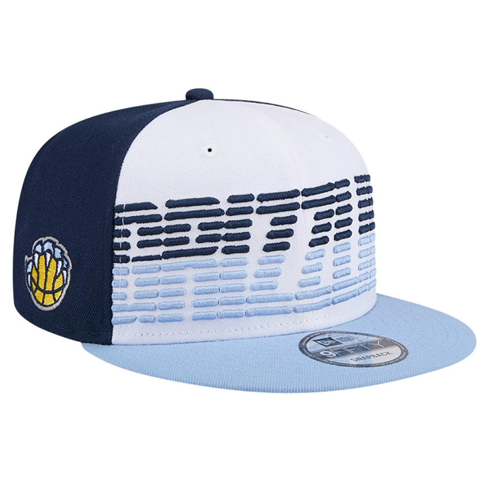 Memphis Grizzlies Throwback Gradient Tech Font 9FIFTY Snapback Hat - White/Light Blue on sale