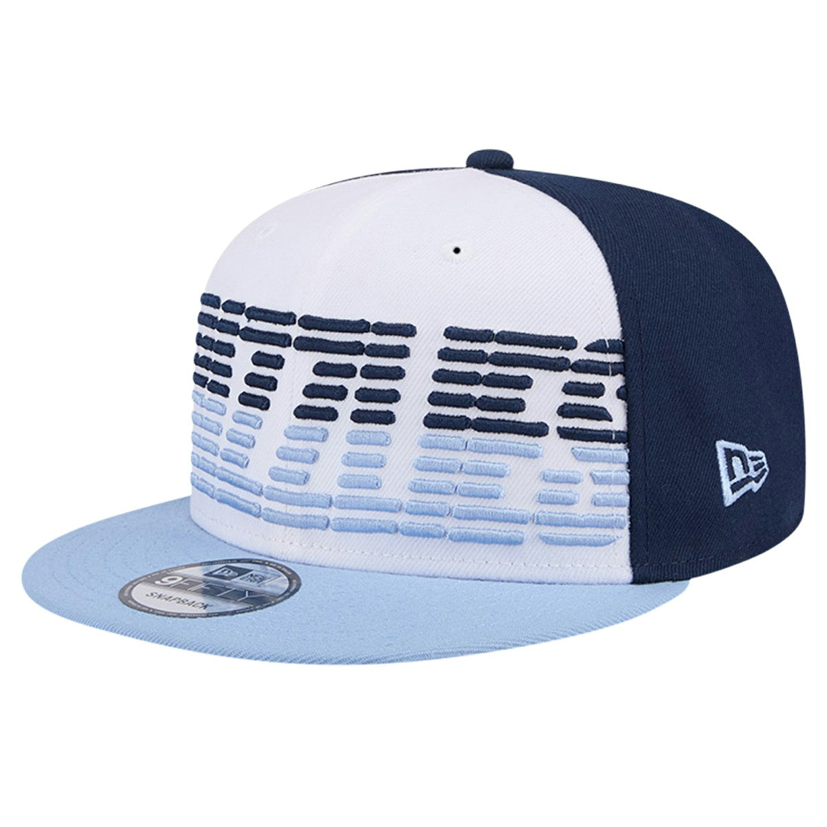 Memphis Grizzlies Throwback Gradient Tech Font 9FIFTY Snapback Hat - White/Light Blue on sale
