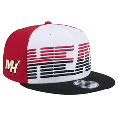 Miami Heat Throwback Gradient Tech Font 9FIFTY Snapback Hat - White/Black online