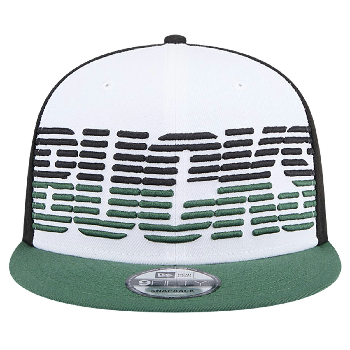 Milwaukee Bucks Throwback Gradient Tech Font 9FIFTY Snapback Hat - White/Hunter Green cheap