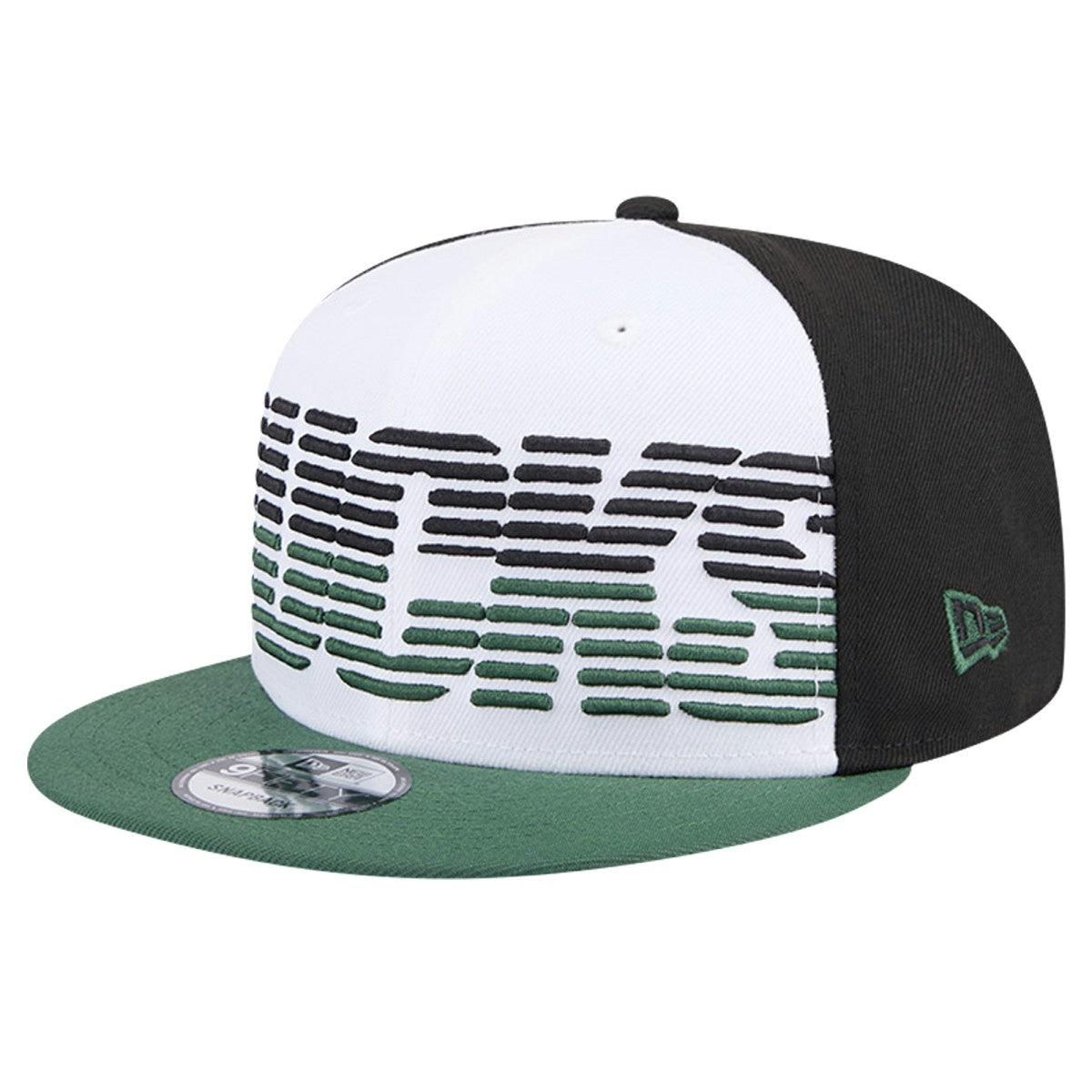 Milwaukee Bucks Throwback Gradient Tech Font 9FIFTY Snapback Hat - White/Hunter Green cheap