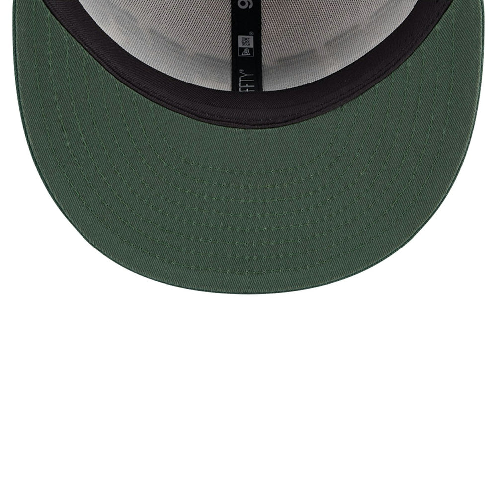 Milwaukee Bucks Throwback Gradient Tech Font 9FIFTY Snapback Hat - White/Hunter Green cheap