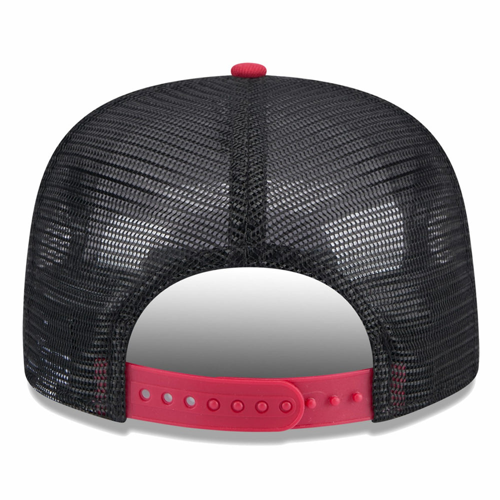 Miami Heat Throwback Team Arch Golfer Snapback Hat - Black/Red cheap