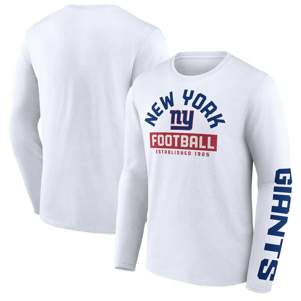 New York Giants Long Sleeve T-Shirt - White on sale