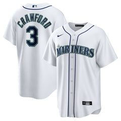 JP Crawford Seattle Mariners Home Replica Jersey White