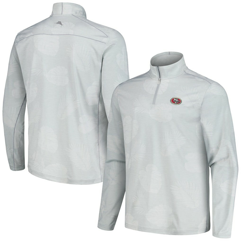 San Francisco 49ers Delray Frond IslandZone Half-Zip Sweatshirt - Gray discount