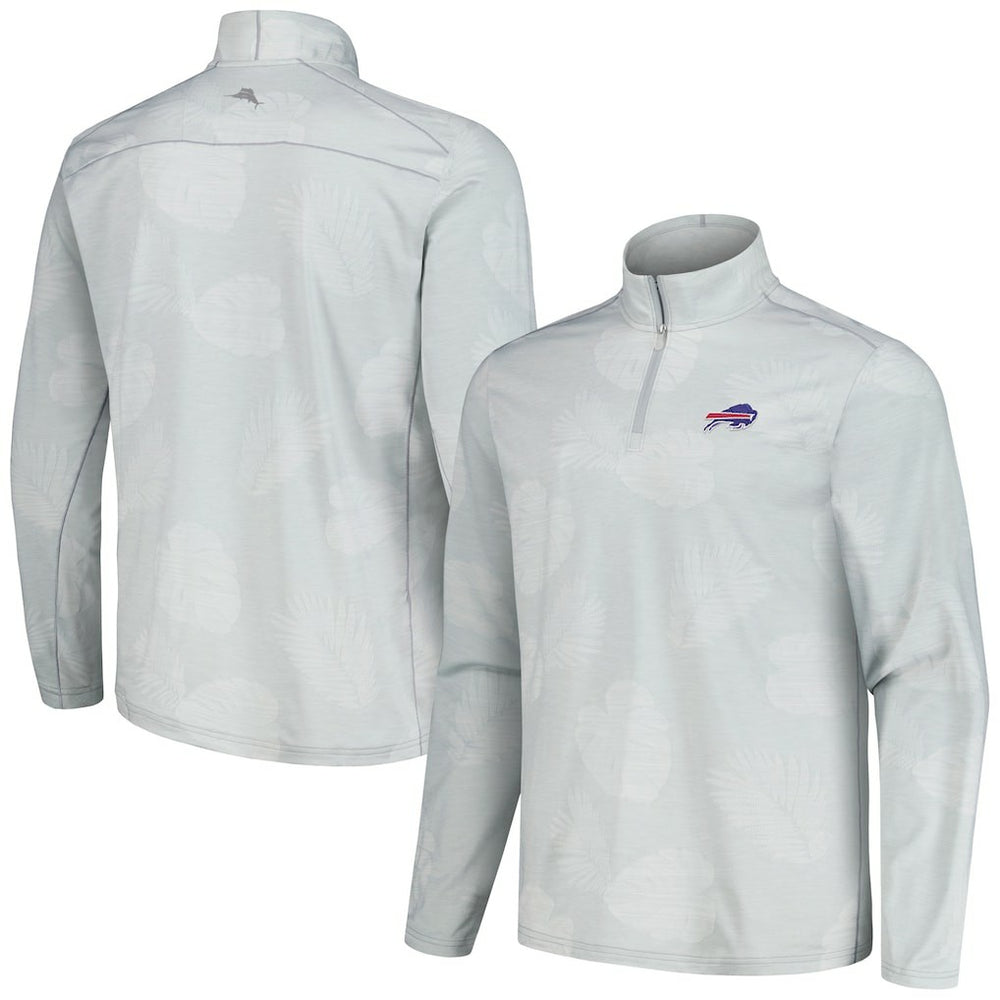 Buffalo Bills Delray Frond IslandZone Half-Zip Sweatshirt - Gray outlet