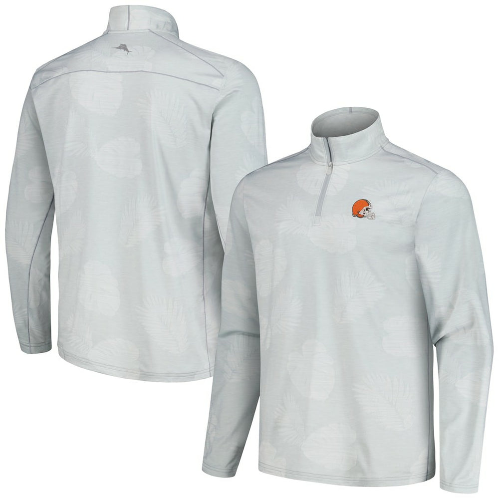Cleveland Browns Delray Frond IslandZone Half-Zip Sweatshirt - Gray outlet
